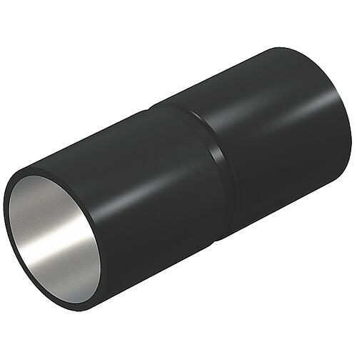 Steel sleeve without thread, black Standard 1