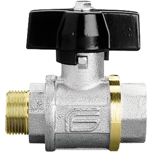 Total brass ball valve ET x IT, with aluminium butterfly handle Standard 1