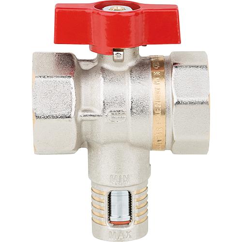 Brass ball valve Equa IT/IT, PN 16, aluminium lever, manual balancing valve Standard 1