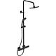 Ceratherm T25 shower system, with 1-function hand shower, matt black Standard 1