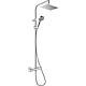 Shower system Vernis Shape Showerpipe 230 1jet, with thermostat Standard 1