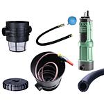 Complete package direct irrigation from one cistern - for garden irrigation