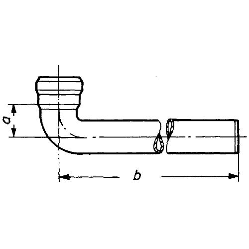 Winkelbogen zur Wanddurch-führung DN 40 (1 1/2") Standard 2