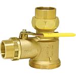 One-connector gas meter ball valve DN 40