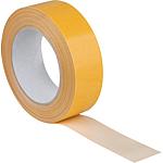 Double-sided adhesive tape with glass fibre material