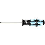 Pozidriv screwdriver stainless steel WERA, round blade, laser tip