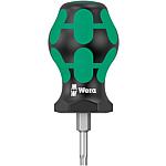 TORX® stubby screwdriver WERA Kraftform Plus series 300, round blade 25 mm