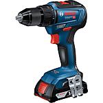 Cordless drill driver Bosch 18 V GSR 18V-55 with 2x 4.0 Ah ProCORE batteries and charger