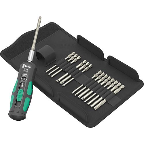 Bits torque screwdriver set Kraftform Safe-Torque Speed with 2-6 Nm, 16 pieces Standard 1
