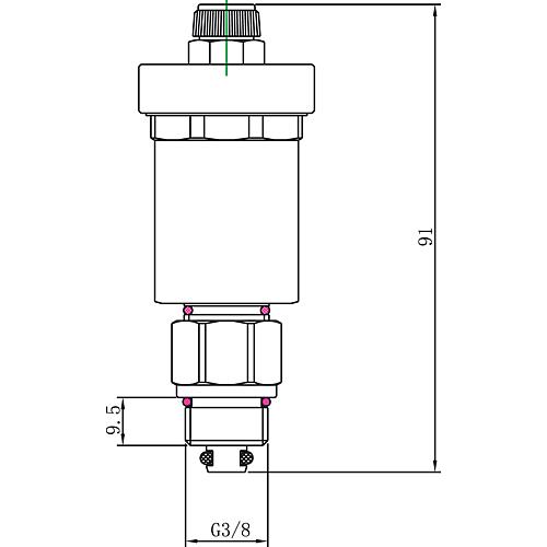 Automatic air vent valve DN 10 (3/8") Standard 2