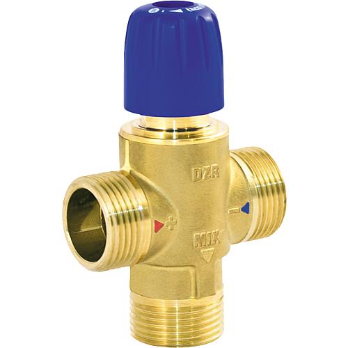 Mischventil Novamix Standard Thermo. DN 20, 1", 30-70°C 30-70°C, 39l/min, Kvs: 1,9