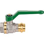 Ball valve, IT x press, with aluminium lever