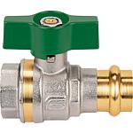 Ball valve, IT x press, with aluminium butterfly handle