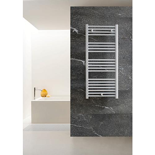 Bath and hand towel radiator Jessica, straight Anwendung 1