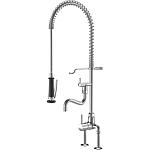 Gastro professional kitchen Pedestal sink single-lever mixer