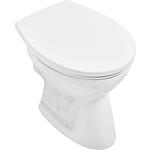 Newo pedestal washdown toilet, rimless, horizontal outlet