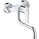 Wall-mounted sink mixer, Grohe Eurosmart, swivel spout, projection 216 mm, chrome