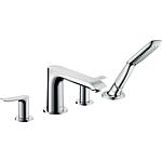 4-Loch Wannenrandmischer Hansgrohe Metris Ausladung 211 mm chrom