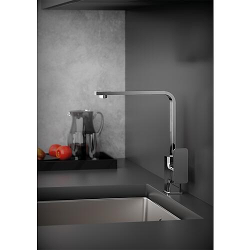 Sink mixer Nevado angular with swivel spout
 Anwendung 1