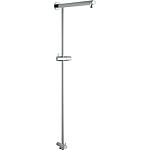 Angular shower rod system with shower holder and diverter