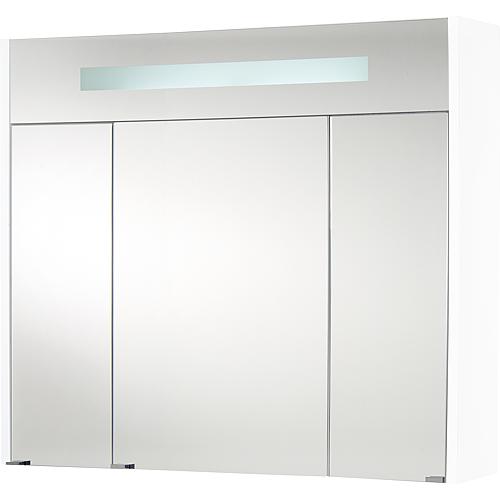 Spiegelschrank mit beleuchteter Zierblende, 850 mm Breite Standard 1