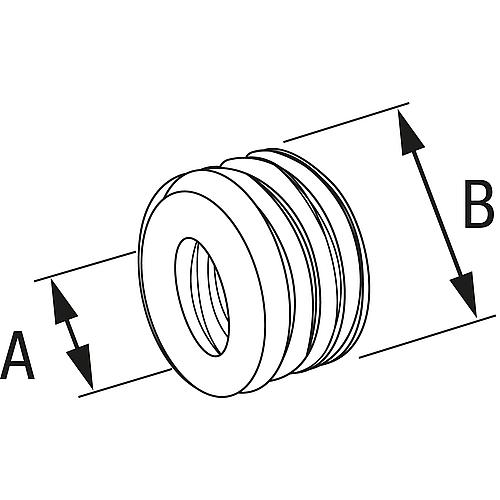 fischer Reduziermuffe Standard 2