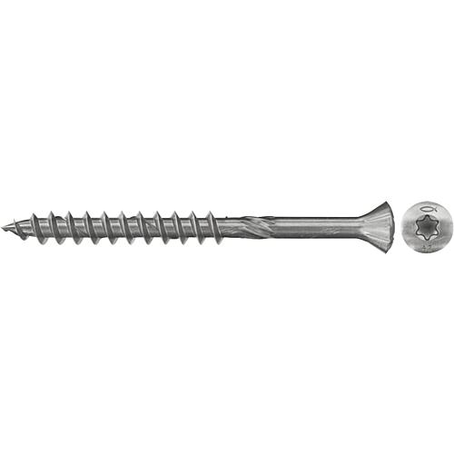 Fischer, wood facade screws, thread ø d1: 5.0 mm, head ø: 7.8 mm, stainless steel A2 Standard 1