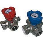 Multi-function ball valve set for heat exchanger