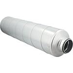 Tubular silencer, rigid