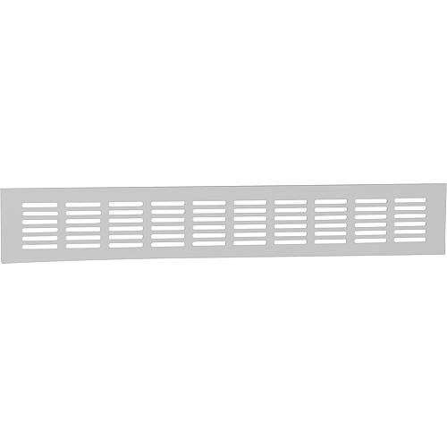 Grille d aeration LG 400/60 Dim : 400 x 60 mm aluminium mat anodise