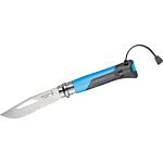 Taschenmesser Opinel No.08 Outdoor, blau/grau, 254268