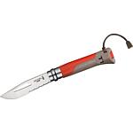 Taschenmesser Opinel No.08 Outdoor, rot/braun, 254310