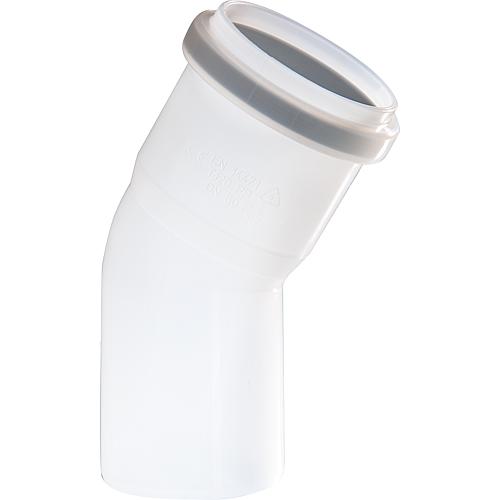 Plastic flue gas elbow, single-wall 30°