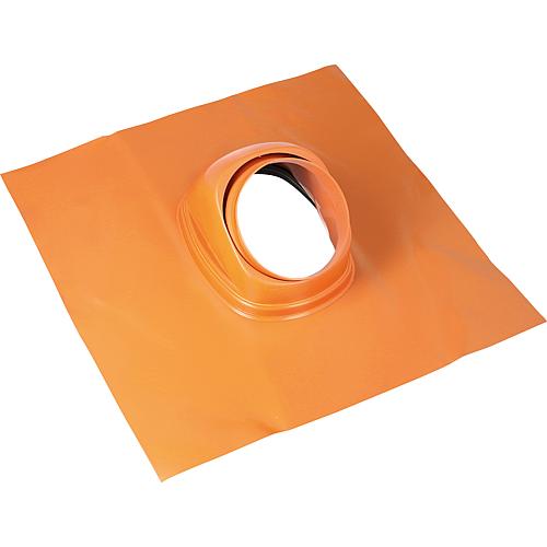 Roofing tile for stainless steel flue gas system