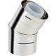 Flue gas elbow, stainless steel 30°