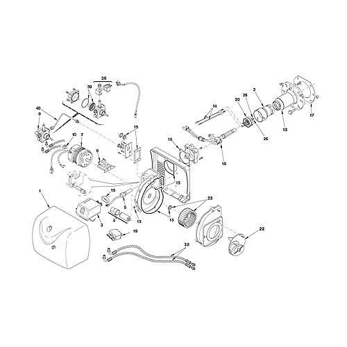 Ersatzteile passend zu Riello RES G30/40/50 MRBLU
 Standard 1