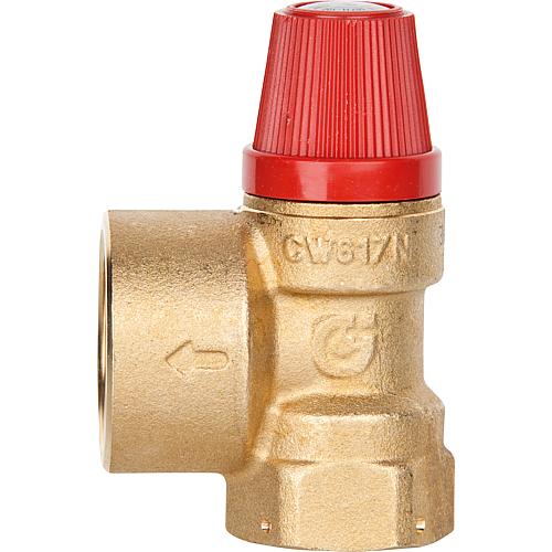 Safety valve suitable for Buderus/Sieger: GB142 45-60, GB162 65/80/100 Standard 1