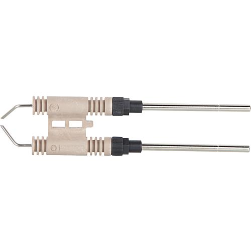 Electrode double d'allumage, convient pour Riello: 180T1, 167T1, 168T1, 434T1 Standard 1