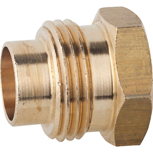 Einschraubnippel für Glüh- zünder, D 10mm, G 3/8" Schlüsselweite 17mm