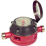 Ring piston meter with external thread