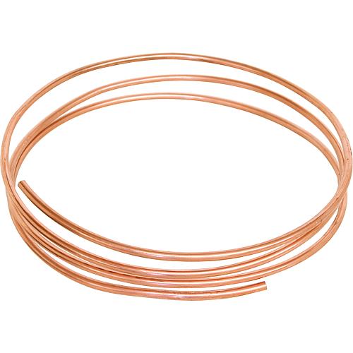 Bare copper pipe, sold by the metre