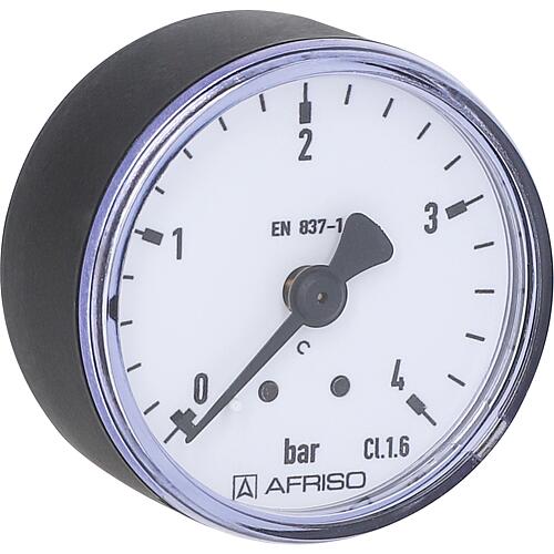 Rohrfeder-Manometer ø 50 mm, DN 8 (1/4") axial Standard 1