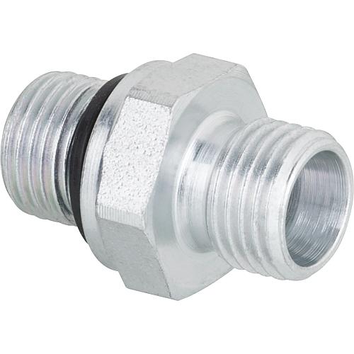 Nipple special av. joint torique perbunan 1/8" cyl. x LL 6 pour flexible fioul Körting, Elco;