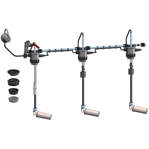 Universal extraction fittings with geared value chain
not communicating Anwendung 1