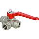 3-way ball valve, IT x IT x IT, with lever handle Standard 1