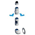 Système d'évacuation plastique Condens blue PPs/métal pour un montage sur le mur extérieur
Kit de base 6, AZ-C métal pour mur extérieur