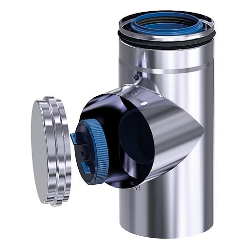 Condens blue plastic flue gas system PPs/metal
VA external wall inspection piece Standard 1