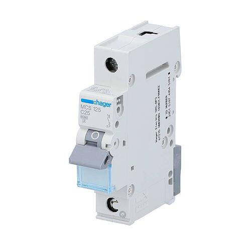 Disjoncteur Hager 1p,C25A,6kA,MCS125,QuickConnect