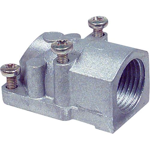 Angular shape connection flange 
DN 15 (1/2”) BSP