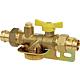 Accessories for gas shut-off ball valve for single-pipe gas meter DN25